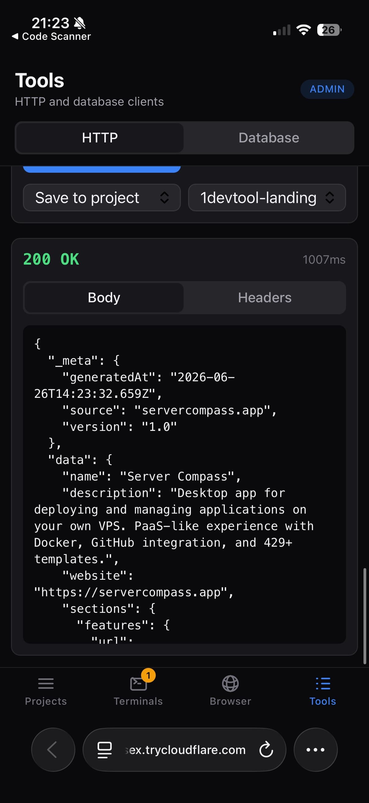 Send HTTP Requests and Query Your Database From Your Phone