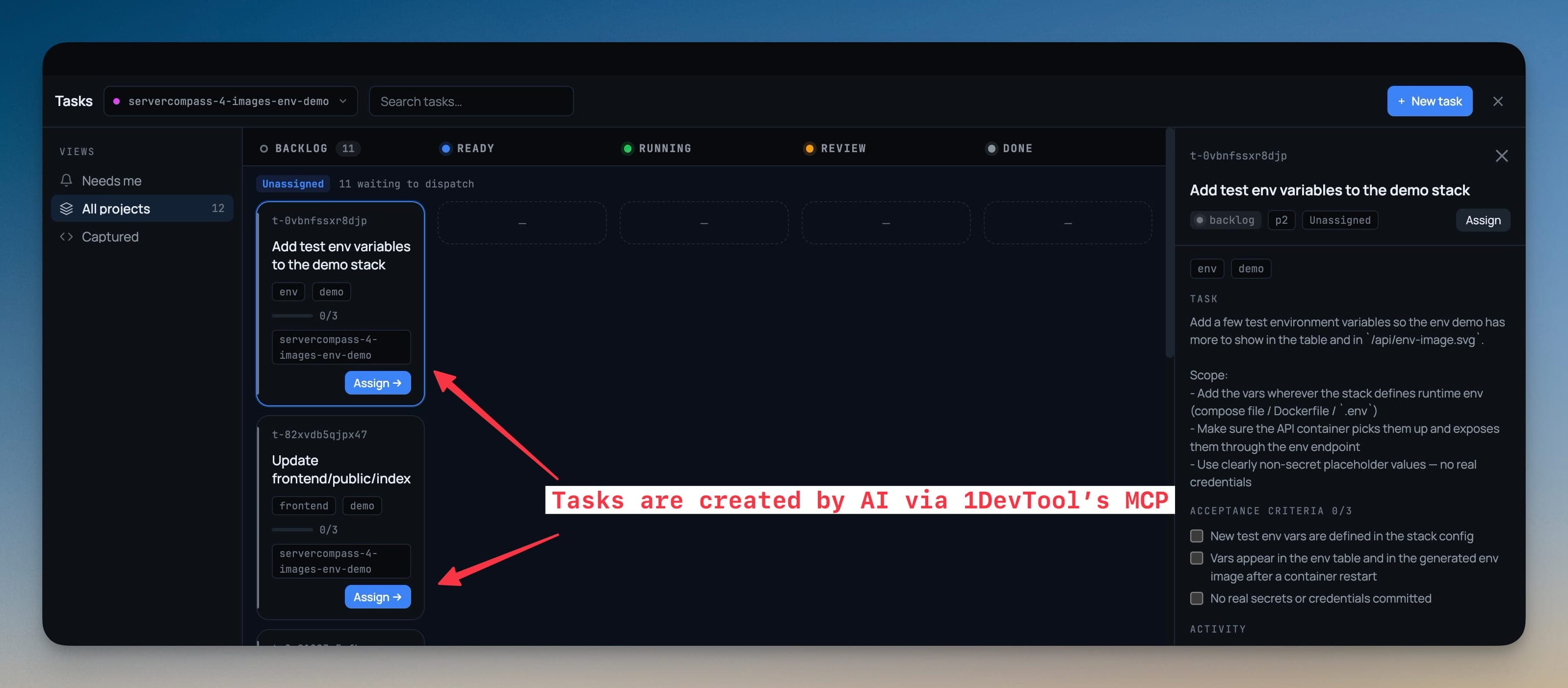 Assign a task to an AI agent and it starts working