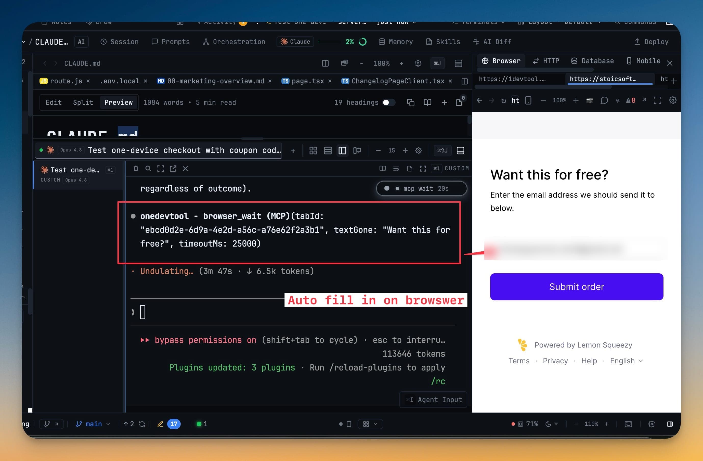 Let an AI Agent Drive the Browser You're Already Using