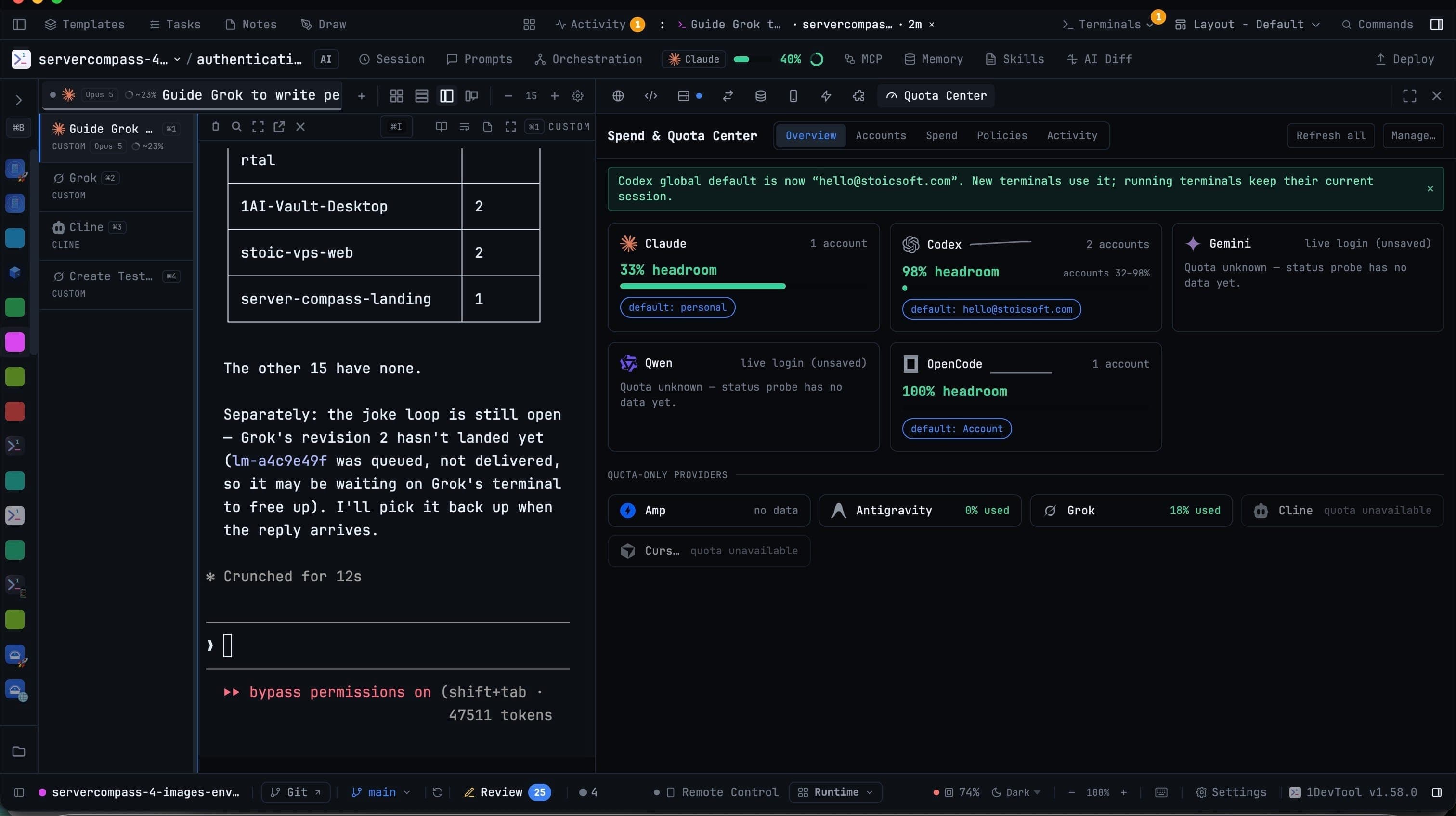 Your Accounts, Your Projects, Your Machines