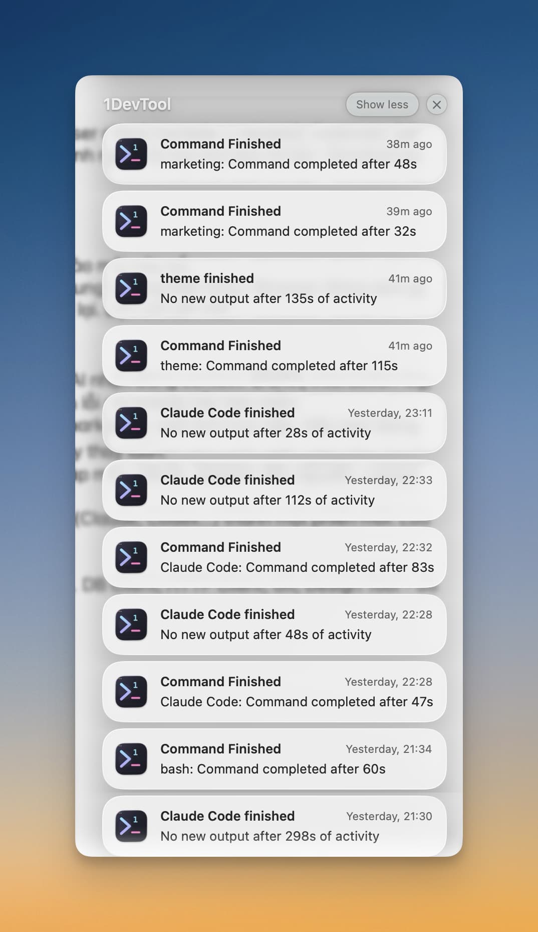 Terminal Notifier for AI Agents: Native Alerts + Activity Logs in 1DevTool