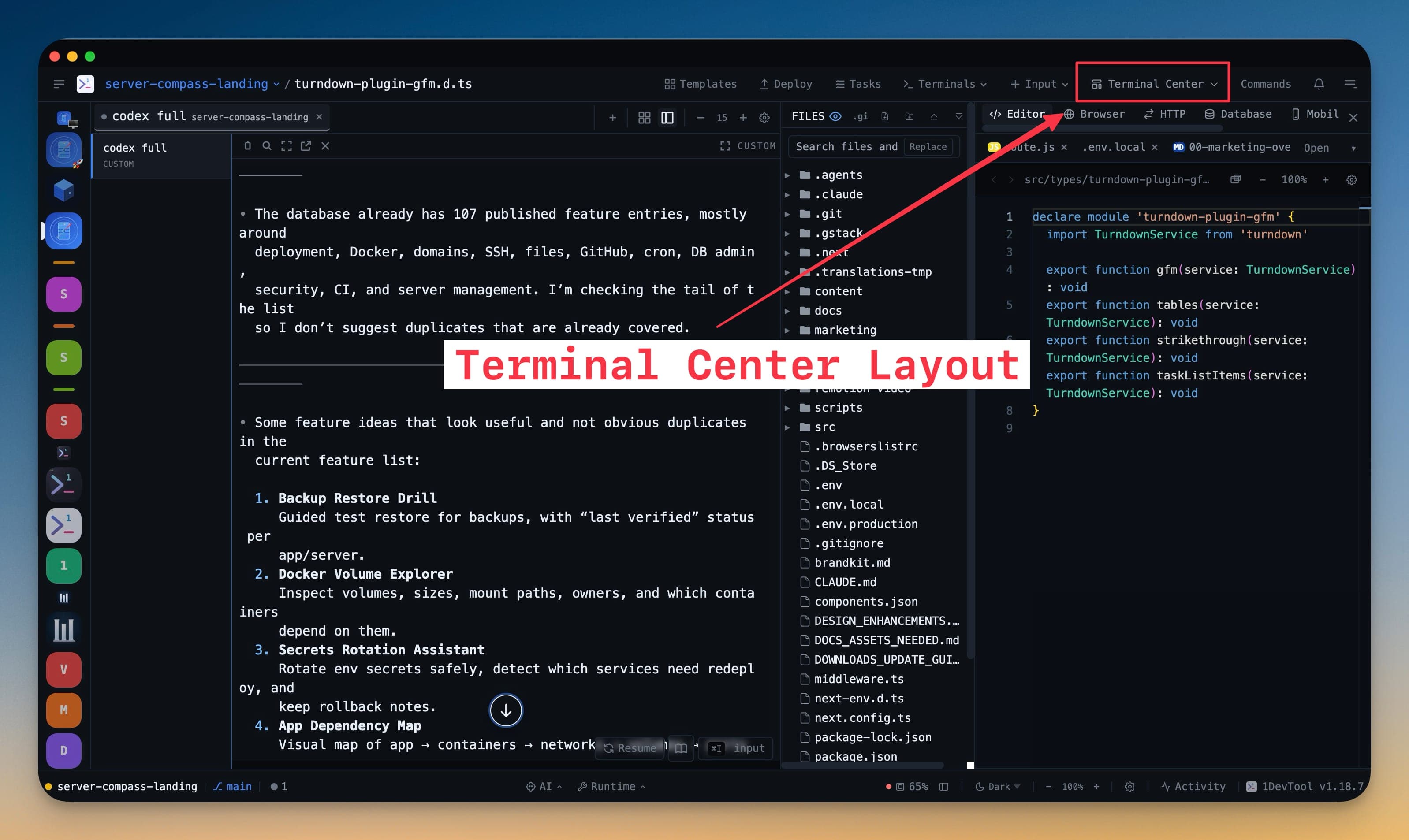 Quickstart everywhere: 1DevTool's new welcome screen, one-click agent launchers, and editor back in the center