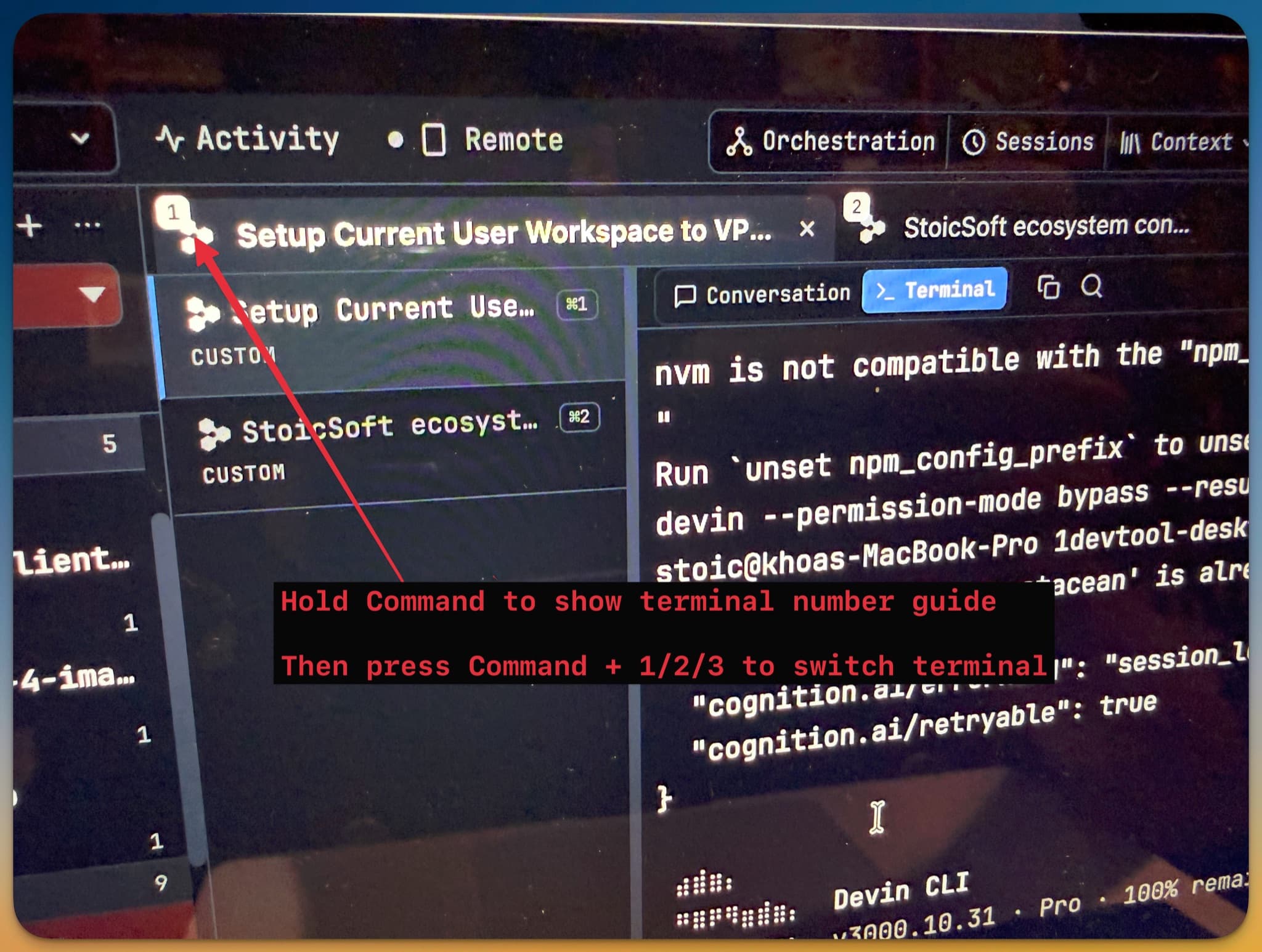 Fifteen Terminals, Sixty-Nine Projects: Jump to Any of Them Without Looking