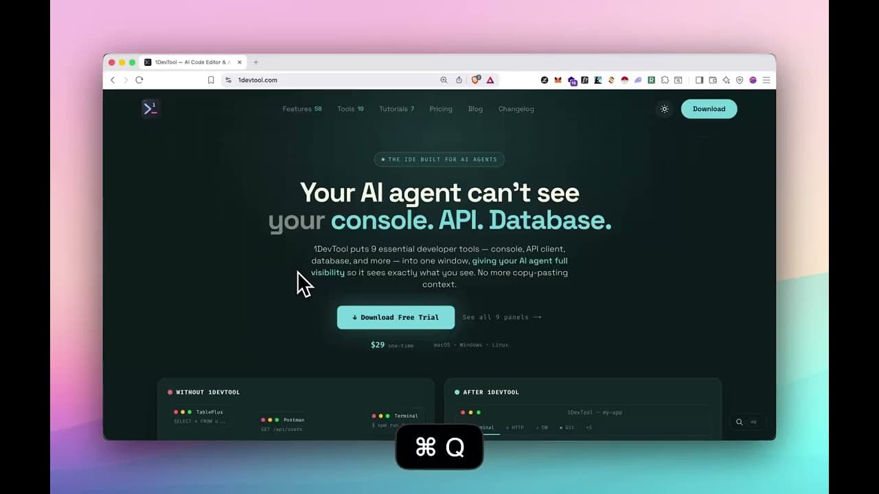 Never Lose Your AI Session Again — Persistent Terminals in 1DevTool