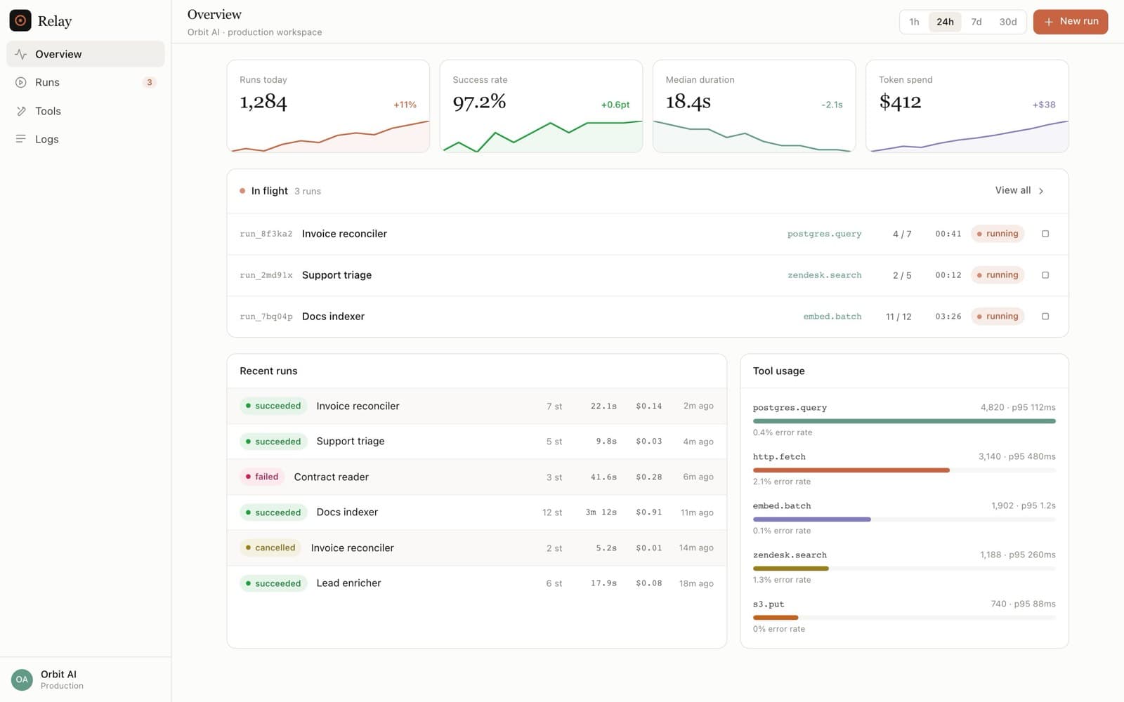 AI - Agent Console preview 1
