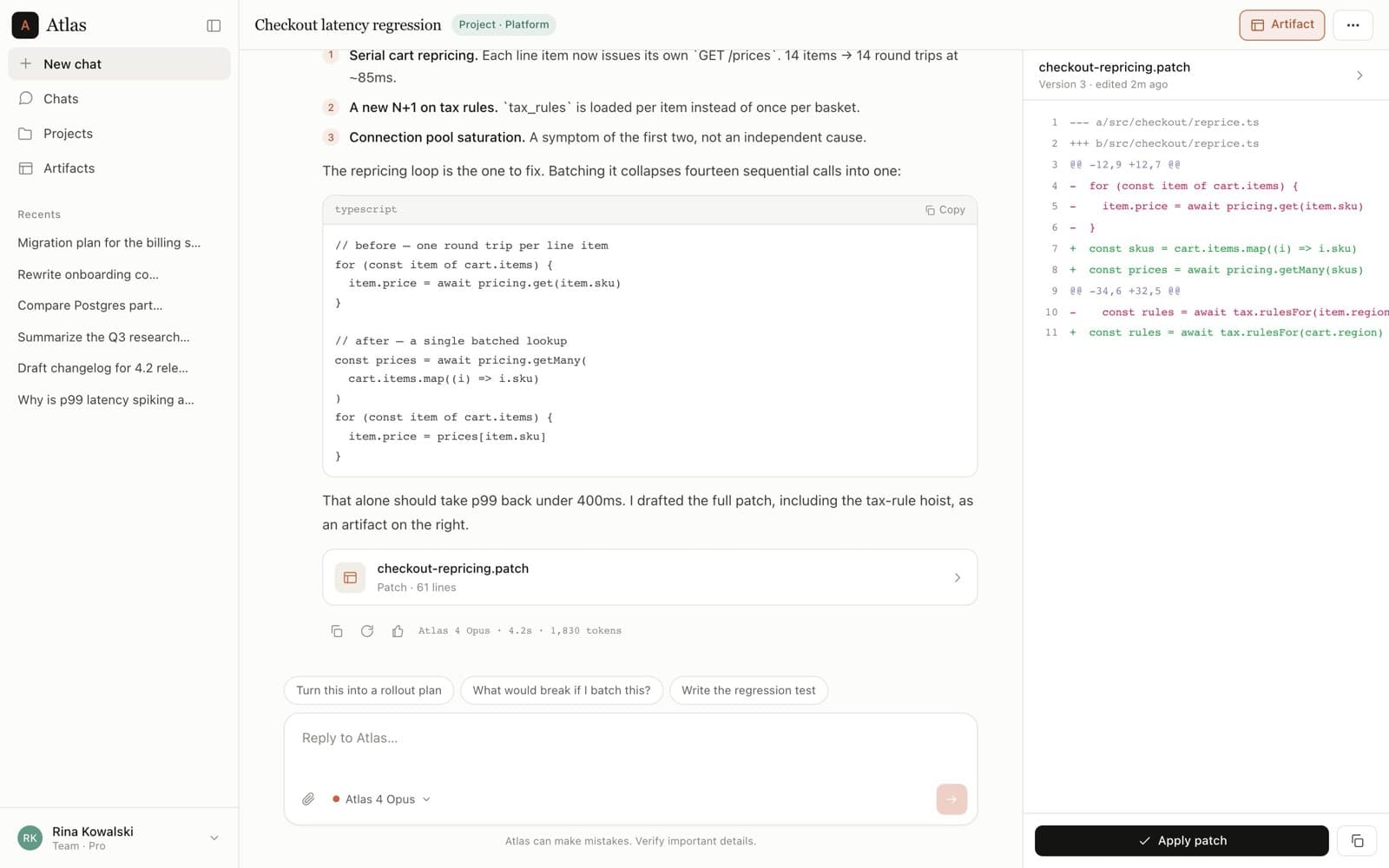 AI - Chat Workspace preview 1