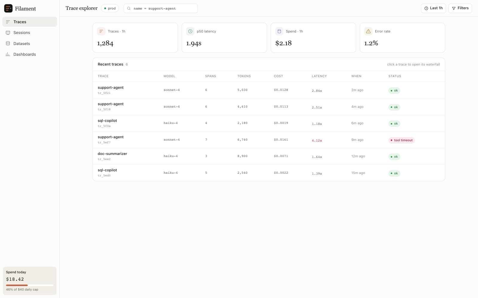 AI - Trace Explorer preview 1