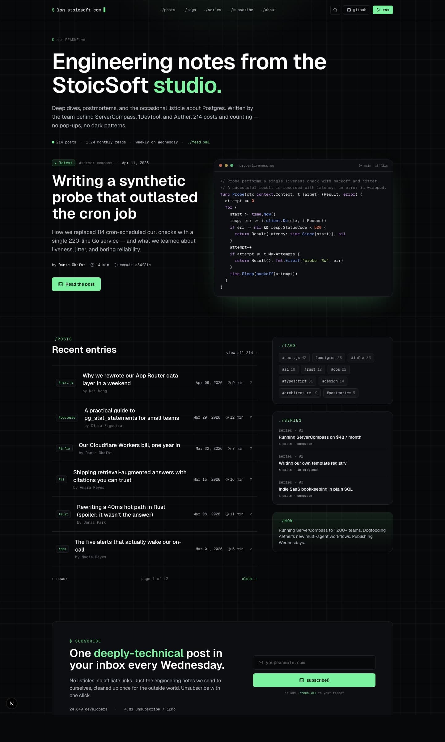 Blog - Developer / Engineering preview 1