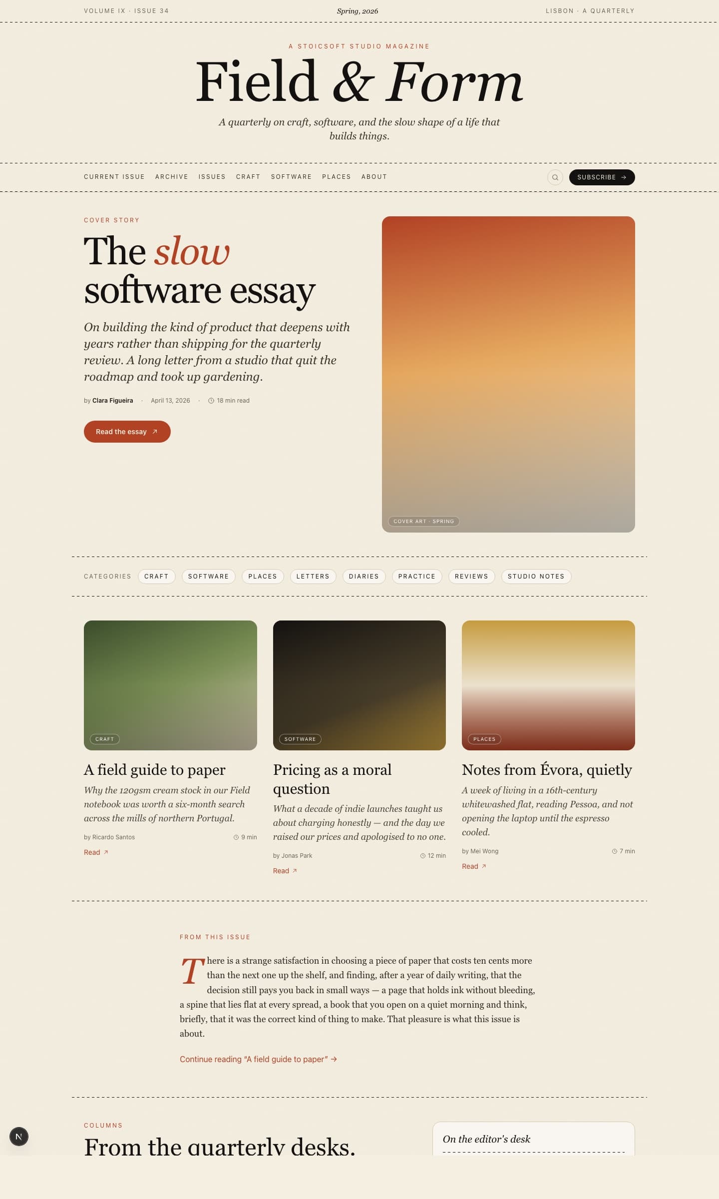 Blog - Editorial Magazine preview