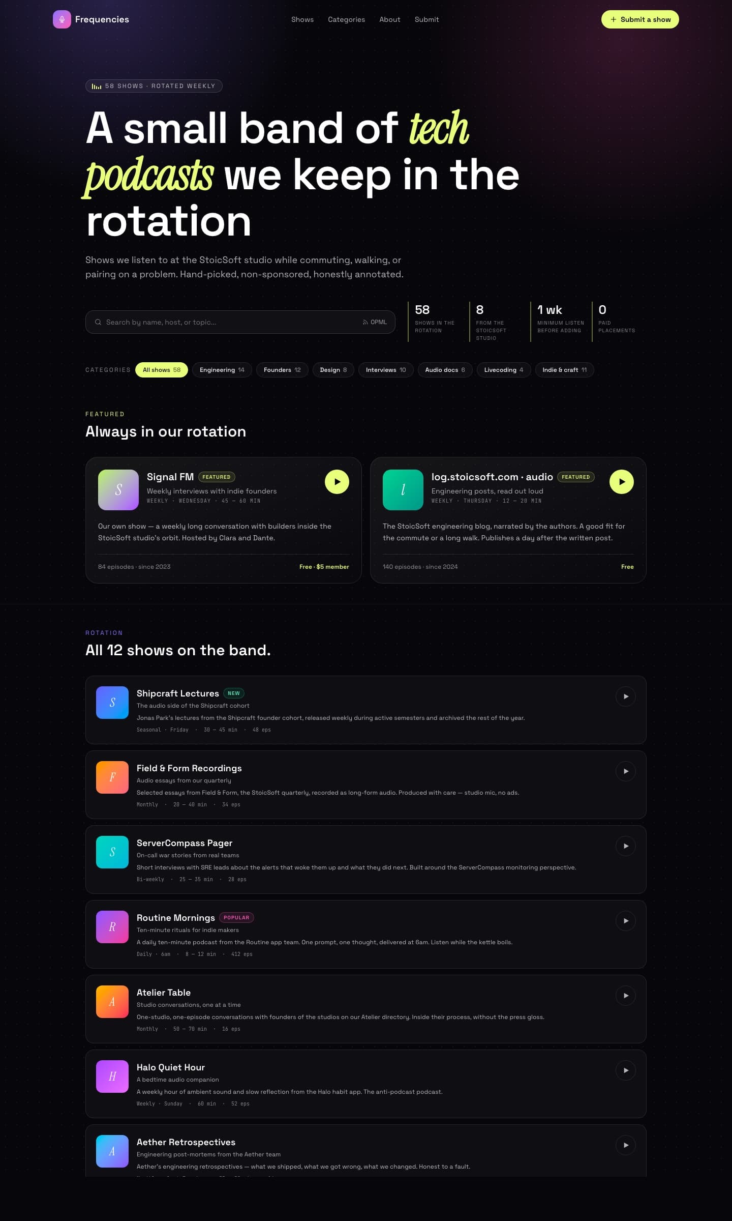 Directory - Podcasts preview 1