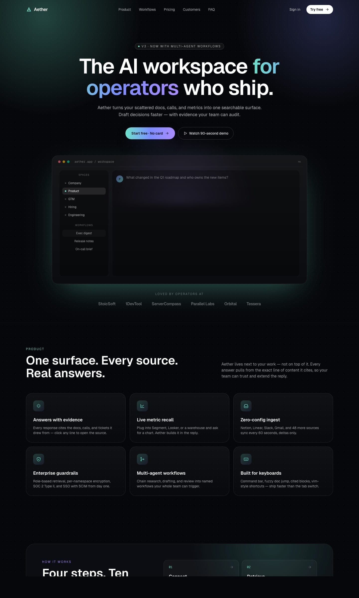 Landing - AI SaaS preview