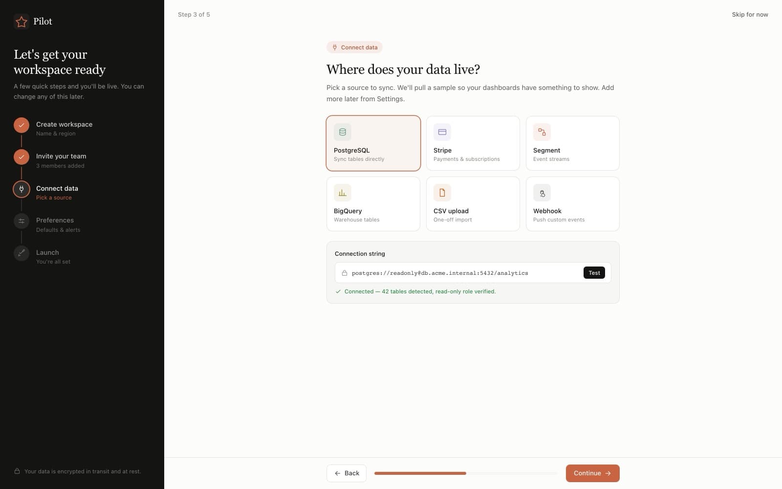 Onboarding - Setup Wizard preview 1