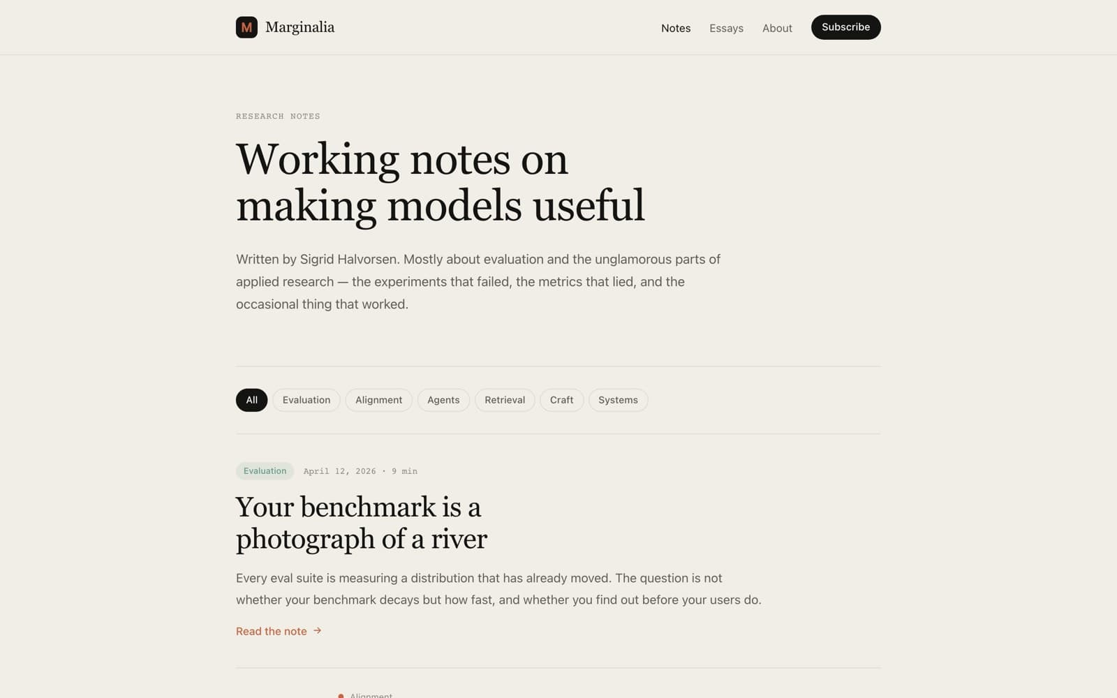 Blog - Research Notes preview