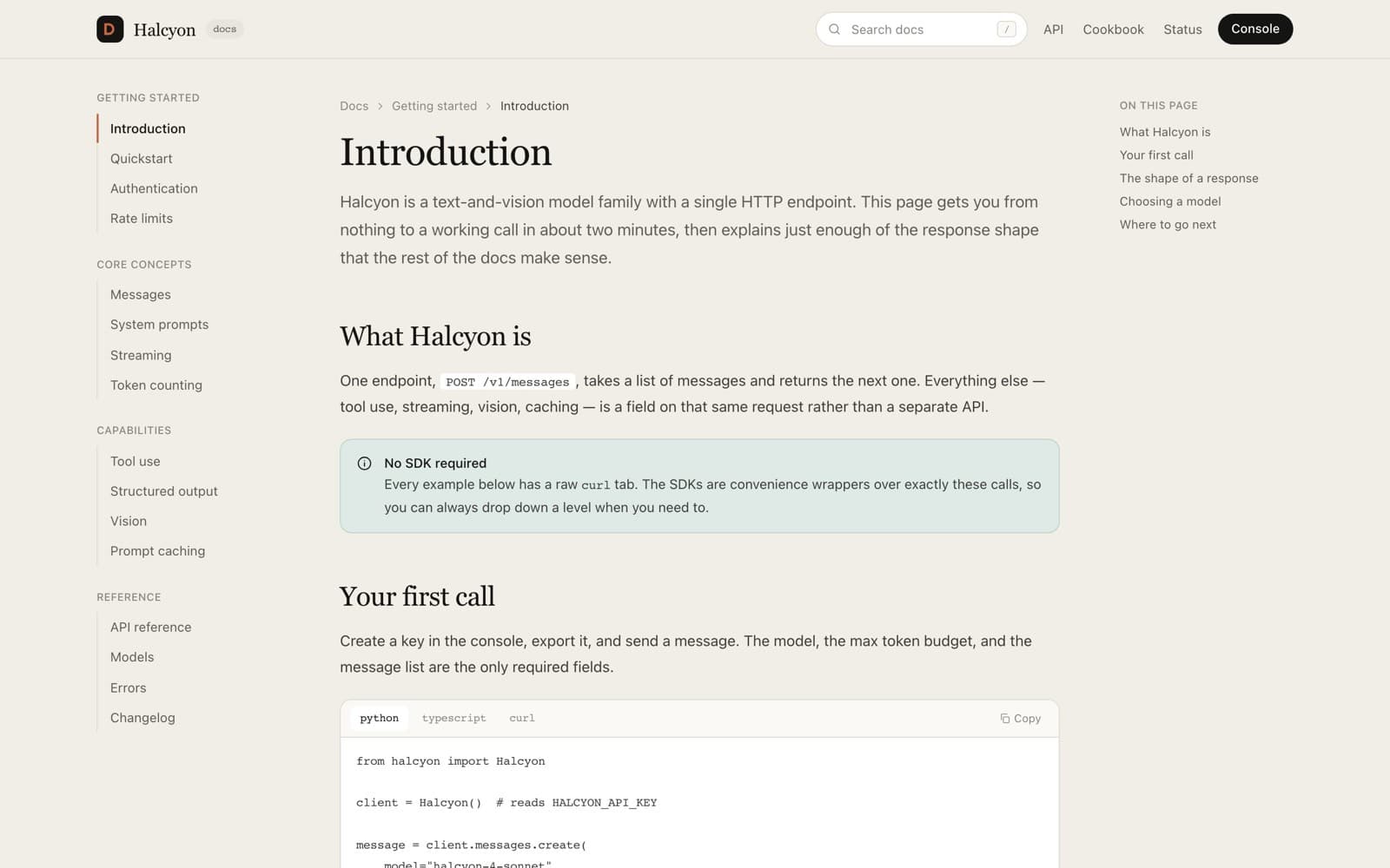 Document - Model API Docs preview