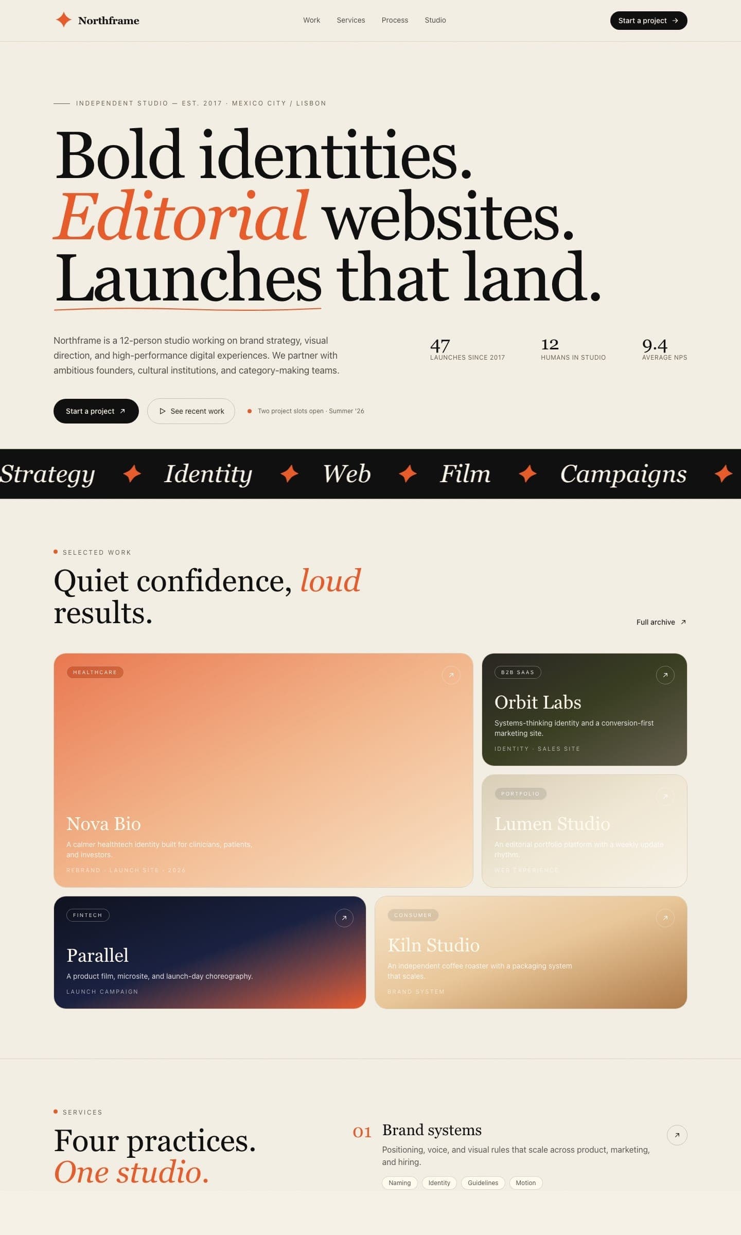 Landing - Creative Agency preview