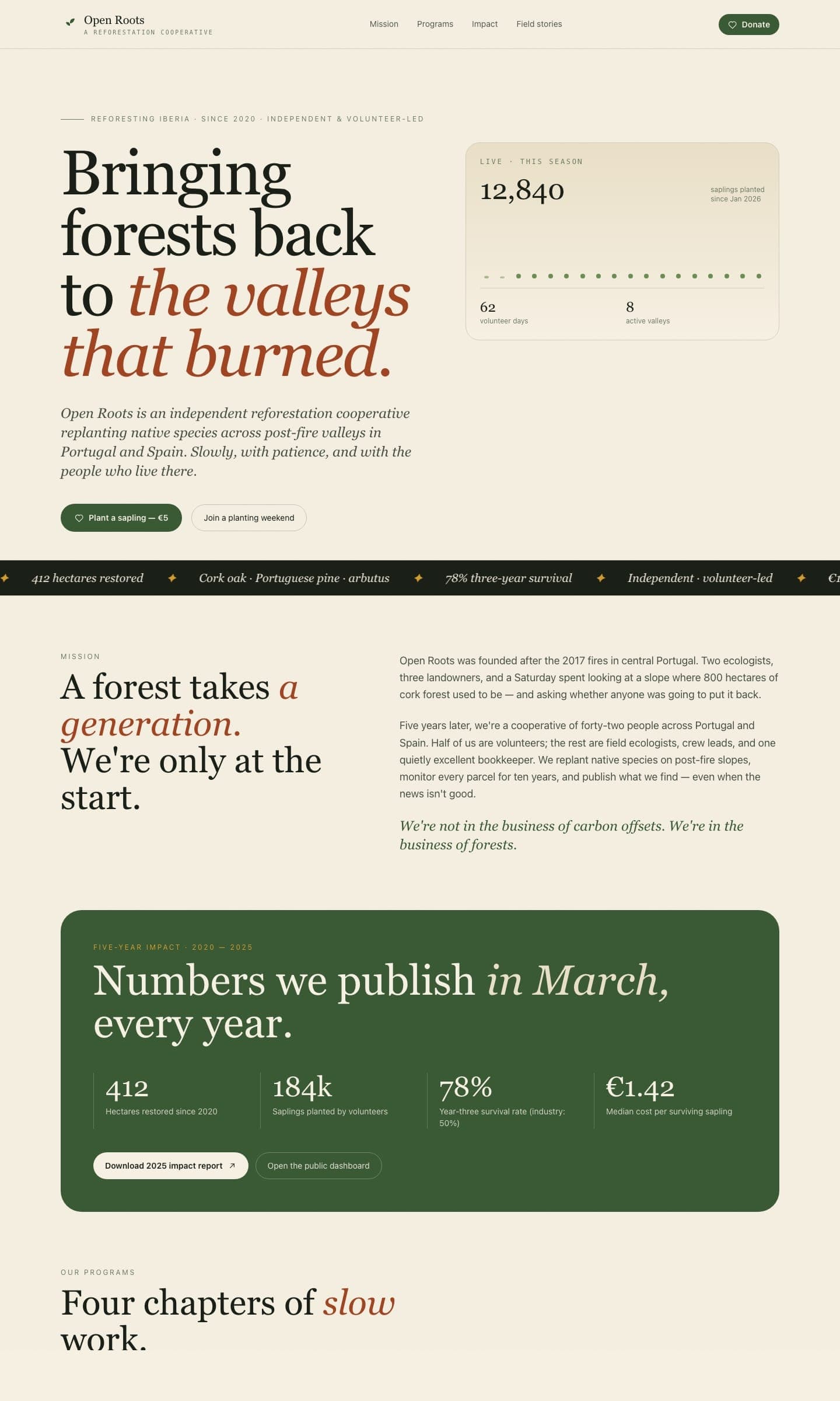 Landing - Nonprofit preview