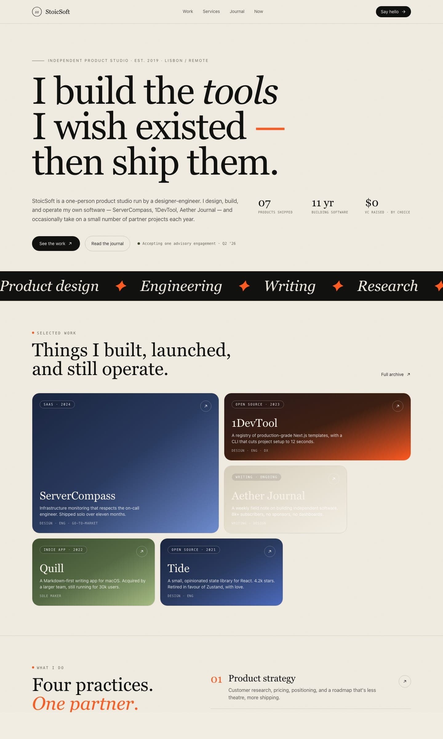 Landing - Personal Portfolio preview