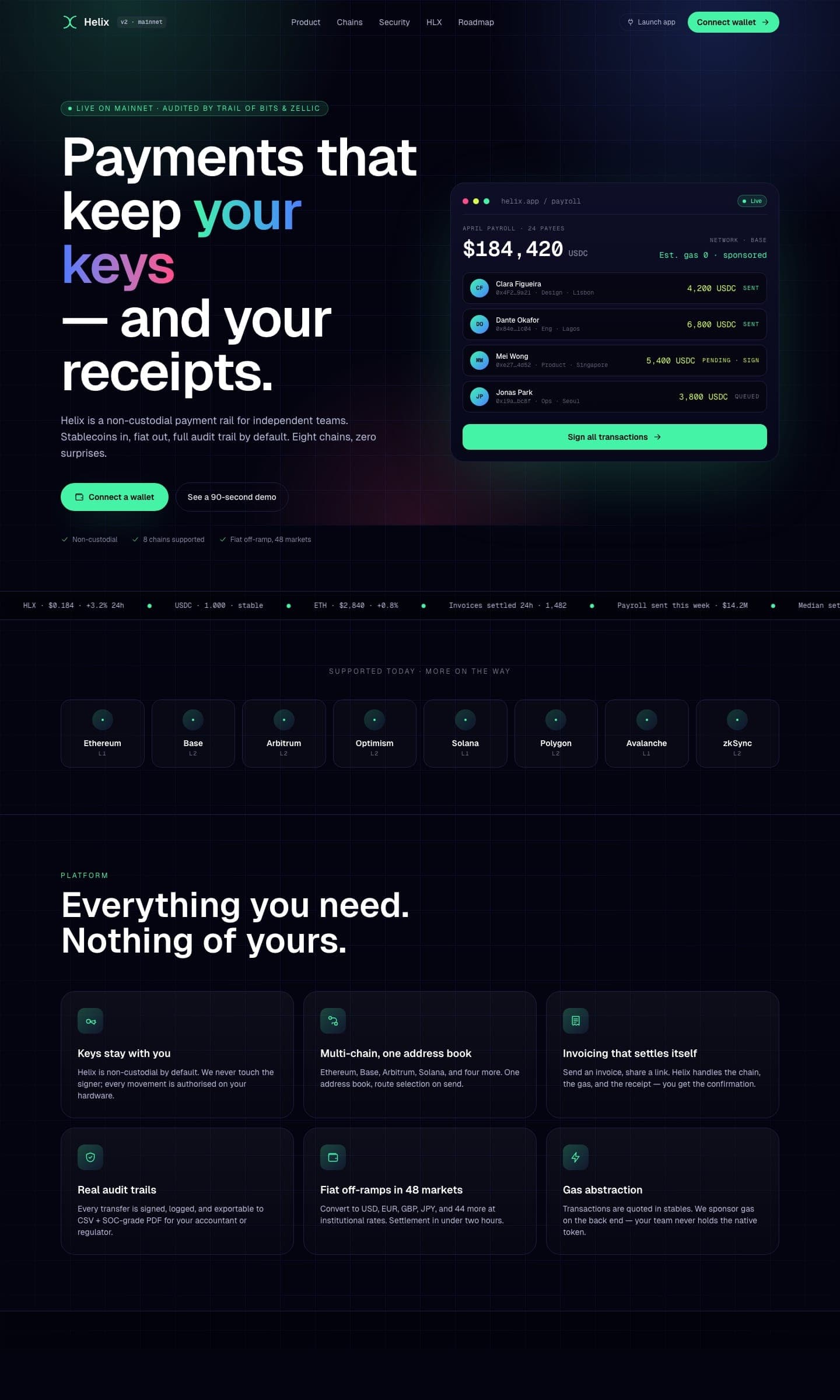 Landing - Web3 / Crypto preview