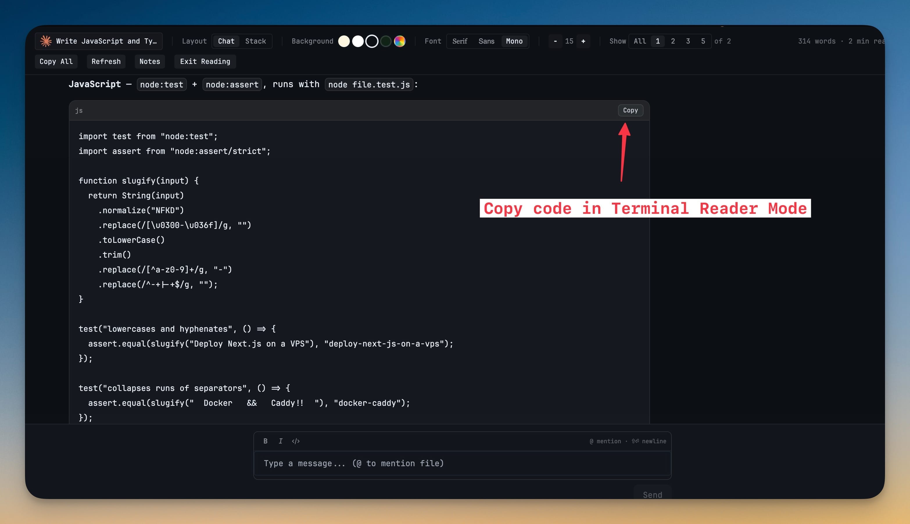 Copy Code Blocks