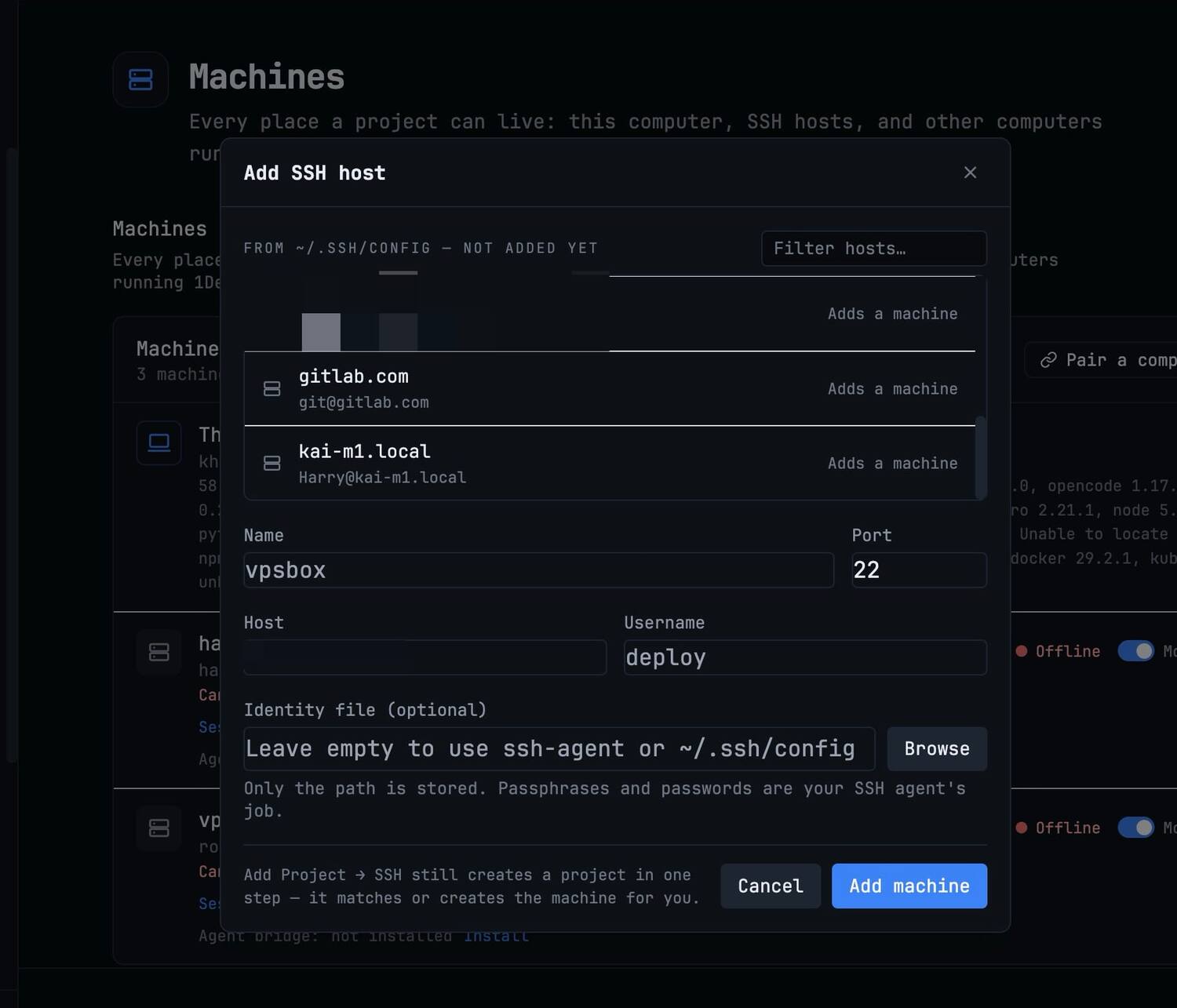 SSH Keys — Manage your SSH keys — view, generate, and use them for Git and remote servers.
